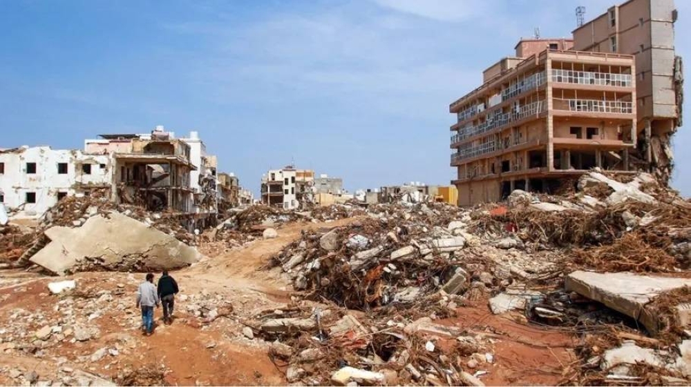 آثار مدمرة لفيضانات درنة الليبية