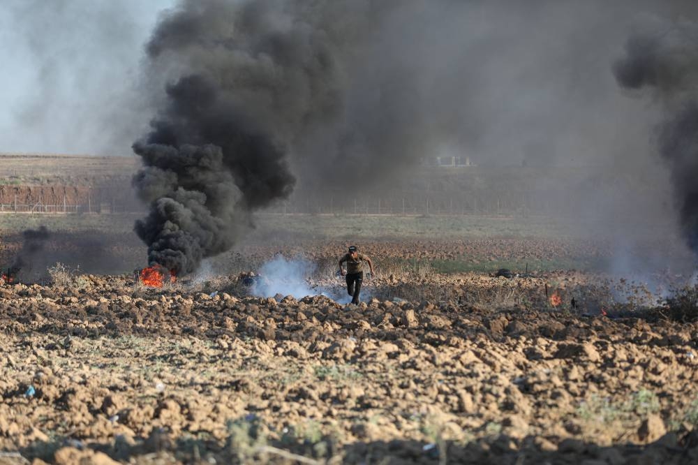 الجيش الإسرائيلي يقمع تظاهرة فلسطينية